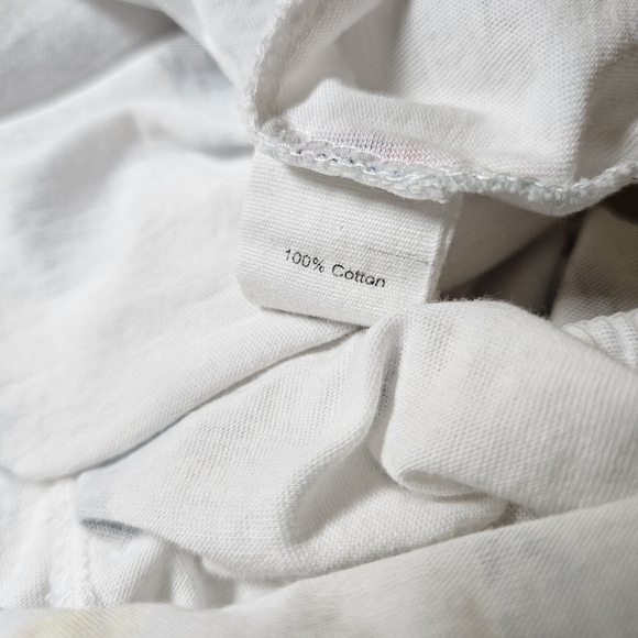 Swildens Beach Cover Up Dress, White W/ Colorful Feathers, Small - Picture 6 of 9